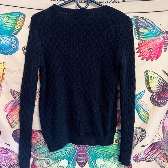 Dark Blue Knit Sweater - Picture 10 of 10